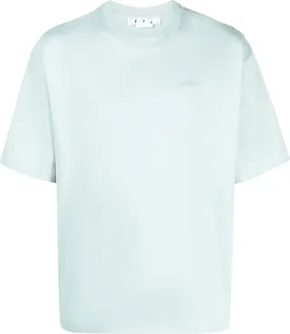 logo-print organic cotton T-shirt