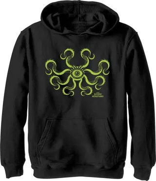 Boy's Marvel Doctor Strange in the Multiverse of Madness Green Gargantos Pull Over Hoodie - Black - Large