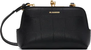 Jil Sander Black Micro Goji Bag