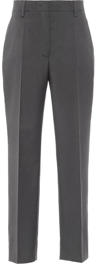 Straight-Leg Wool Trousers
