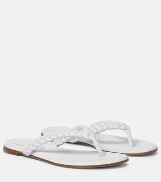 Tropea leather thong sandals