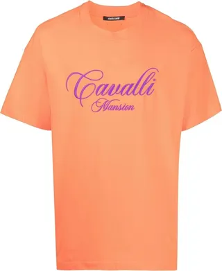logo-embroidered T-shirt