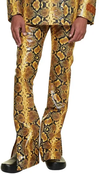 GCDS All-Over Printed Straight Leg Trousers