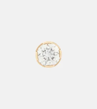 Diamant 18kt gold single earring with diamond