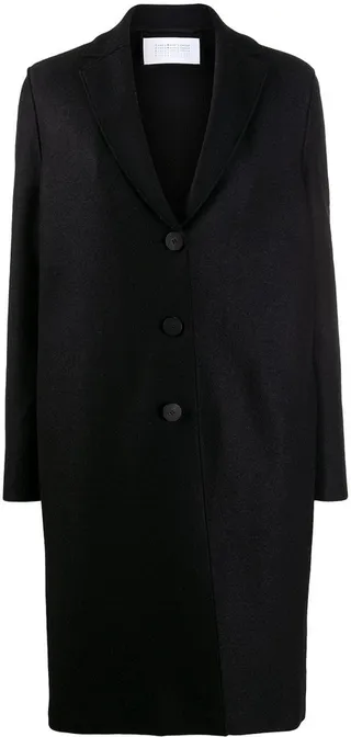 Single-Breasted Wool Coat