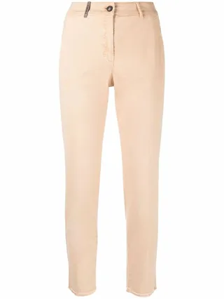Cropped Straight-Leg Trousers