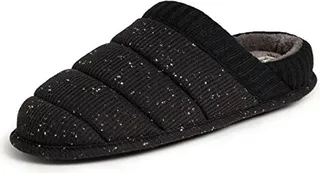 Dearfoams Men's Aiden Waffle Knit Clog Slipper