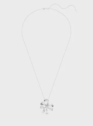 Volta Rhodium Plated Pendant Necklace