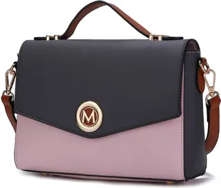 MKF Collection by Mia K Zayla Color Block Vegan Leather Women’s Shoulder Bag - Pink