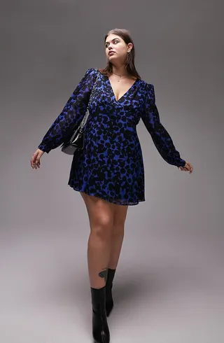 Curve Long Sleeve Minidress