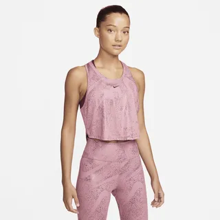 Nike Women's Dri-FIT One Printed Training Tank Top in Pink