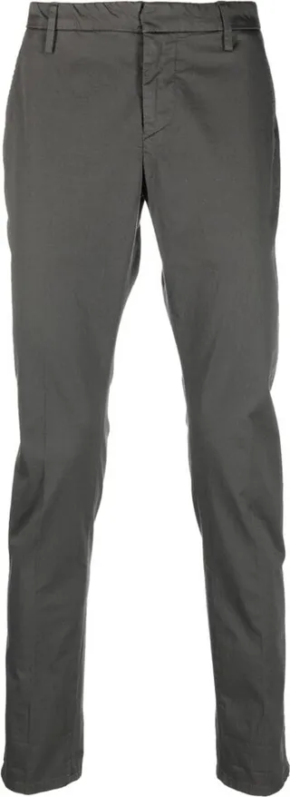 Pressed-Crease Straight-Leg Trousers