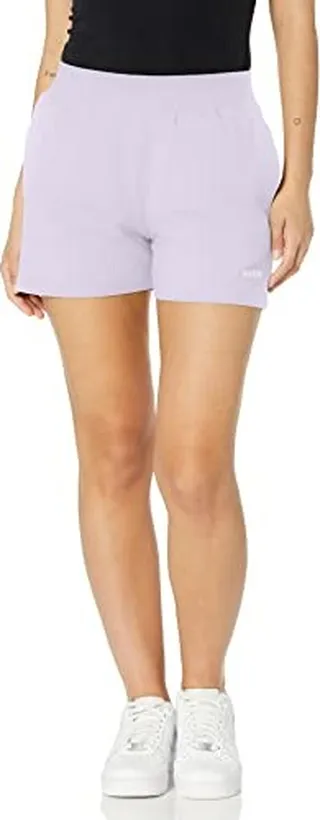 HUGO Womens Hit Logo Relaxed Fit Casual Shorts