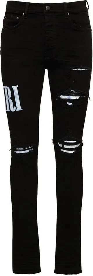 Tie dye core logo denim jeans