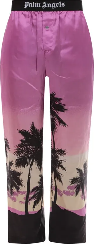 Pajama trouser with Sunset print