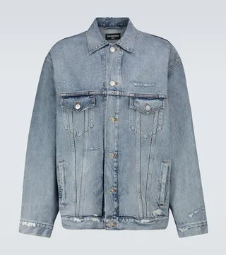 Large-fit denim jacket