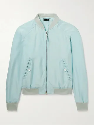 Silk Bomber Jacket