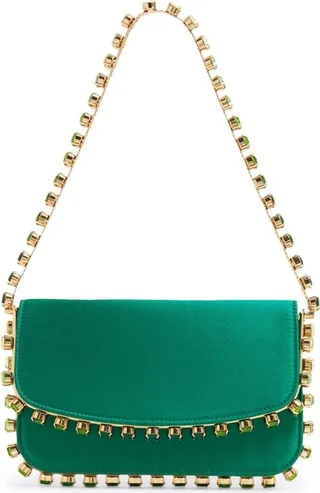 Galactic crystal-emebellished mini bag