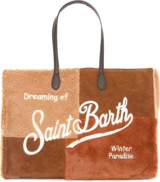White Sherpa Fabric Bag