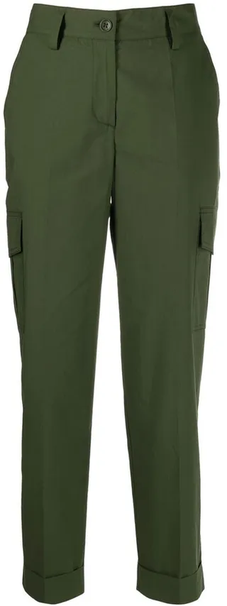 High-Waisted Cropped Trousers