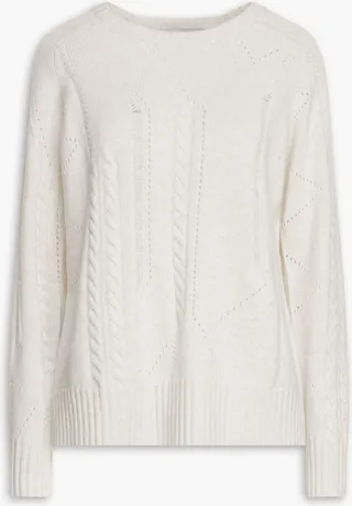 Cable-knit cashmere sweater
