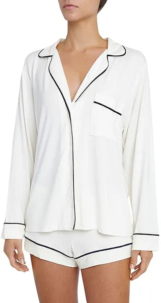 Gisele 2-Piece Piped Pajama Set