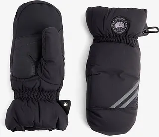 Womens Black - Noir Hybridge Quilted Shell-down Gloves
