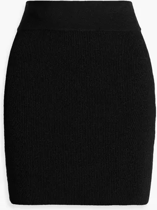 Nyx ribbed-knit mini skirt