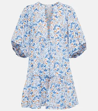 Aria floral cotton minidress