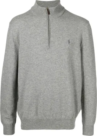 Logo-Embroidered Knitted Jumper