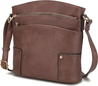 MKF Collection by Mia K Kenya Crossbody Handbag - Brown