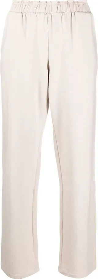 Paperbag-Waist Straight-Leg Trousers