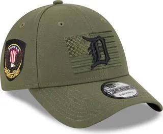 Men's New Era Green Detroit Tigers 2023 Armed Forces Day 9FORTY Adjustable Hat