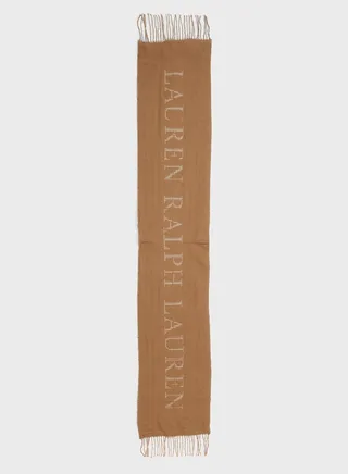 Logo Detailed Scarf