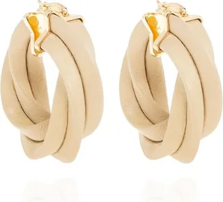 Bottega Veneta Twisted Hoop Earrings