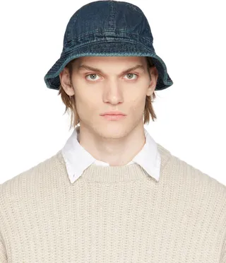 RRL Blue Daisy Mae Bucket Hat