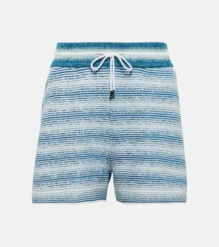 Cornell silk and cotton shorts
