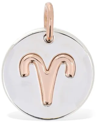 9kt Rose gold & silver Aries charm