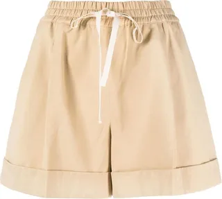 Drawstring-Fastening Waist Shorts