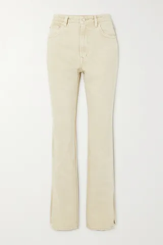 GRLFRND - Harlow High-rise Bootcut Jeans - Neutrals