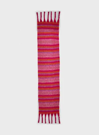 Check Long Winter Scarf