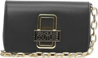 Versace Jeans Couture Logo Plaque Chain-Linked Shoulder Bag