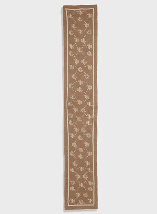 Logo Detailed Scarf