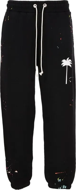 Palm Angels Painted Effect Drawstring Track Pants