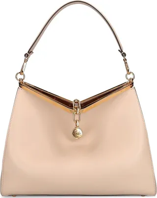 Large Vela leather shoulder bag