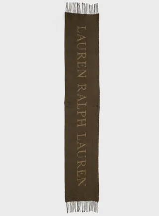 Logo Detailed Scarf