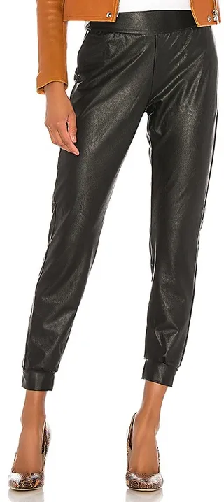Faux Leather Jogger