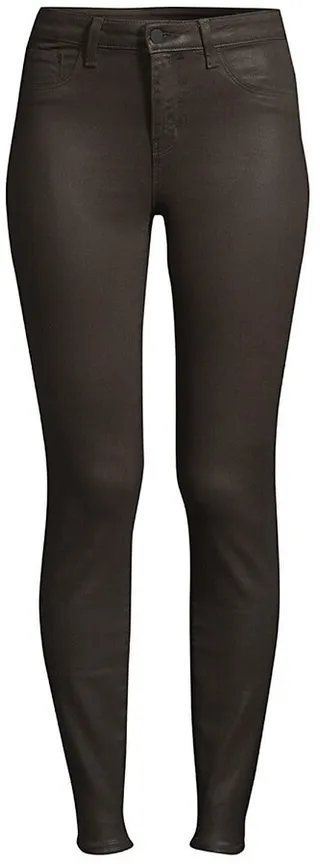 Margot High-Rise Coated Skinny Ankle Jeans