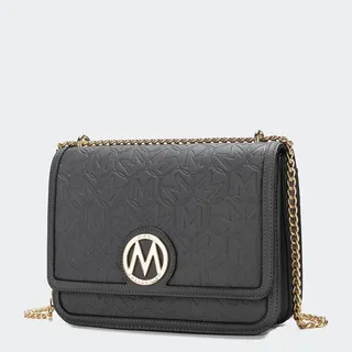 MKF Collection by Mia K Amiyah Vegan Leather Women’s Shoulder Bag - Grey