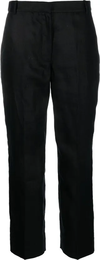 Linen Cropped Trousers